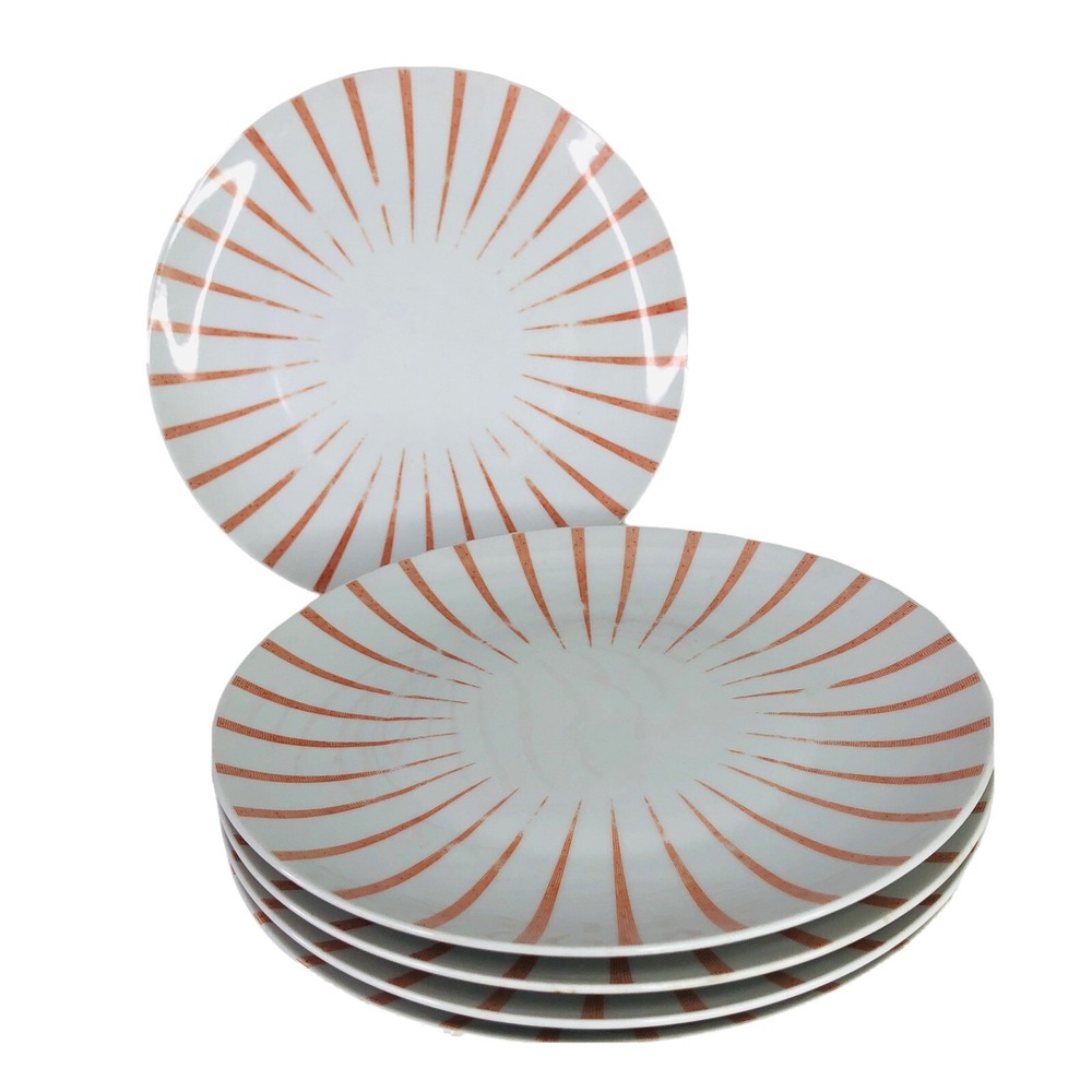5 Seltmann Weiden Stripe Kaleidoscope Dinner Plates West Germany Muriel Lubliner